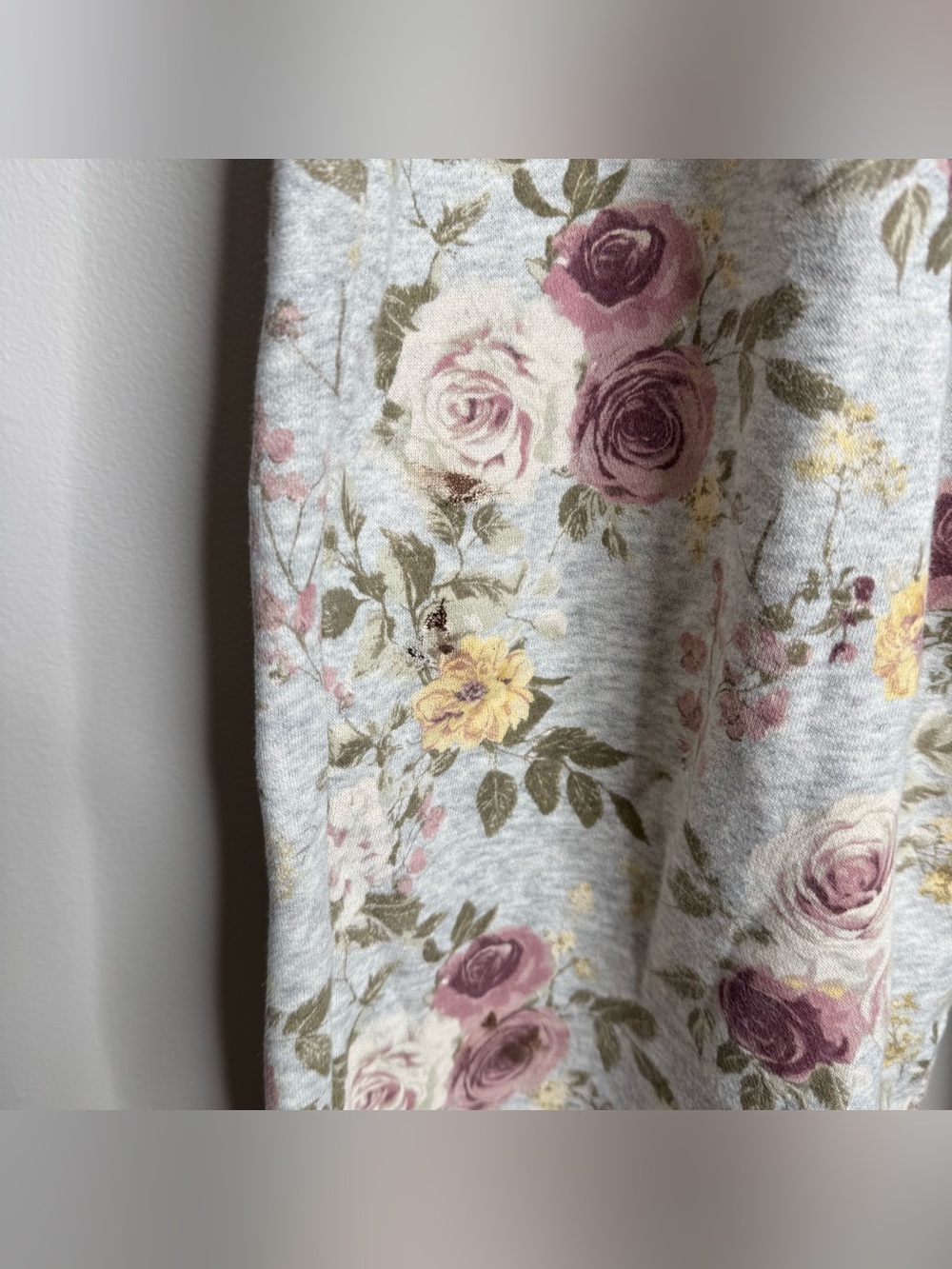 Abercrombie & Fitch Light Blue Floral Hoodie & Jogger Set - Picture 9 of 12